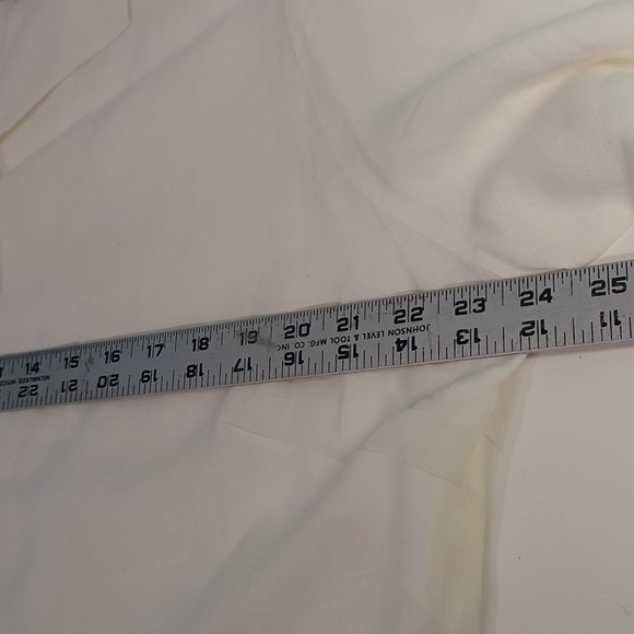 Irish Linen Blouse 1X with embroidery and beading 5392 - Picture 7 of 7